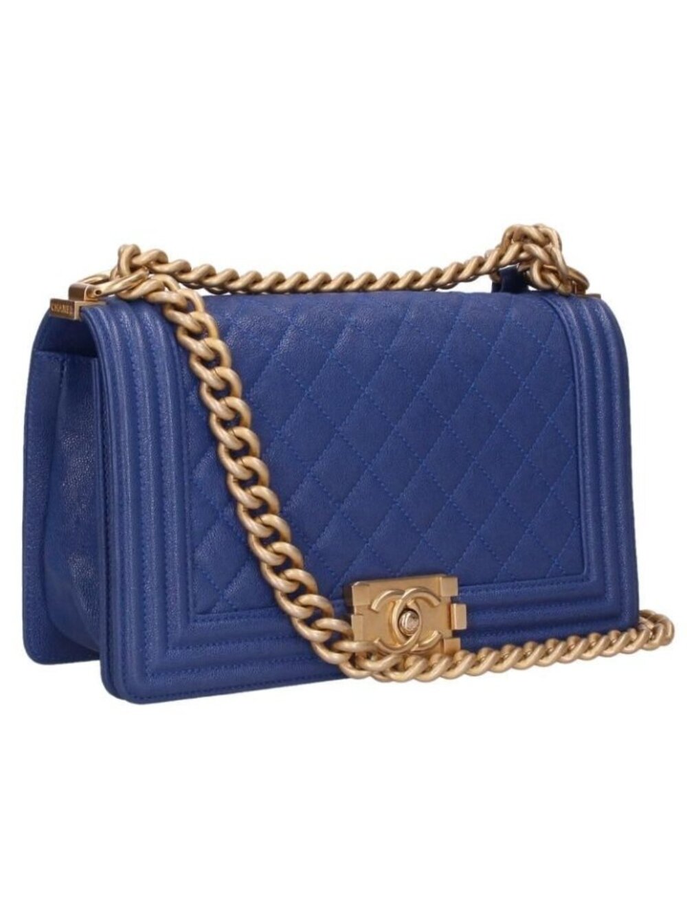 Chanel Boy 25 Caviar Leather Chain Shoulder Bag